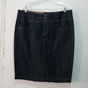 Denim Pencil Skirt